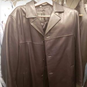 Andrew Marc black leather jacket